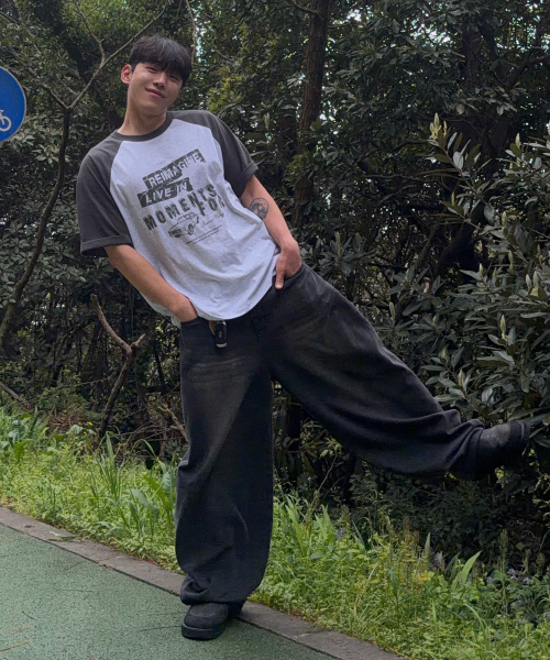 Do Good_Graphic Raglan Oversized Fit T-shirt - 2color