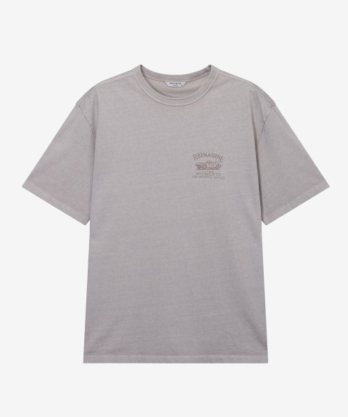 Pigment Graphic Oversized Fit Short-Sleeved T-shirt - 2color