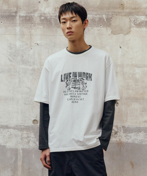 Do Good_Graphic Vintage Oversized Fit Short-Sleeved T-shirt