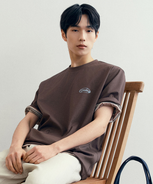 [UNS]Air Cool_Graphic Semi Oversized Fit Short-Sleeved T-Shirt - 2color