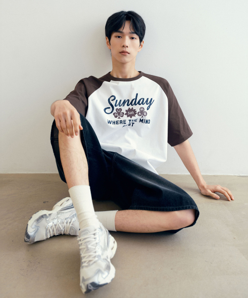 [UNS]Do Good_Raglan Oversized Fit Short-Sleeved T-Shirt - 2color