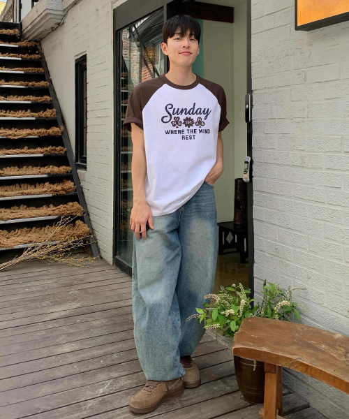 [UNS]Do Good_Raglan Oversized Fit Short-Sleeved T-Shirt - 2color