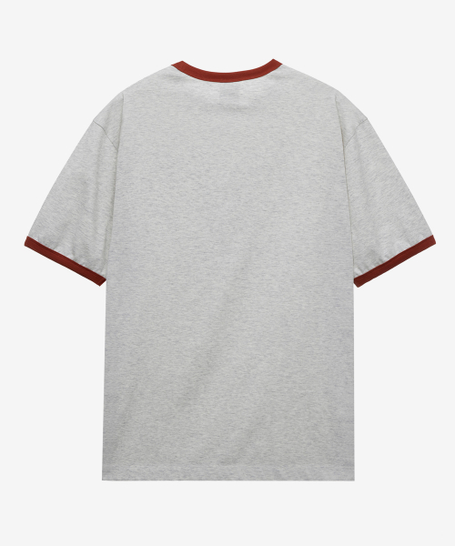 [UNS]Dogood_Lettering Oversized Fit Ringer Short Sleeve T-Shirt - 2color