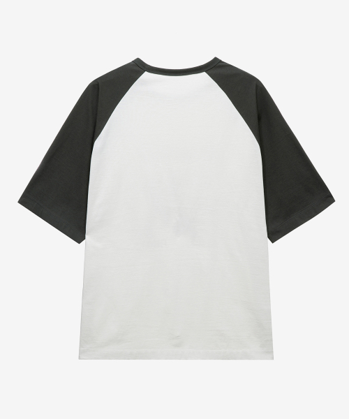 [ON]Graphic Oversized Fit Raglan Short-Sleeved T-shirt - 2color