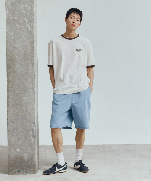[ON]Graphic Oversized Fit Ringer Short-Sleeved T-shirt - 2color
