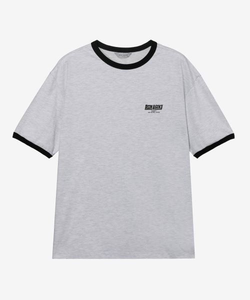 [ON]Graphic Oversized Fit Ringer Short-Sleeved T-shirt - 2color
