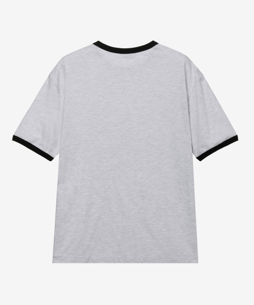 [ON]Graphic Oversized Fit Ringer Short-Sleeved T-shirt - 2color