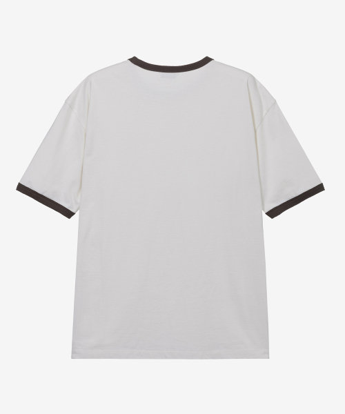 [ON]Graphic Oversized Fit Ringer Short-Sleeved T-shirt - 2color