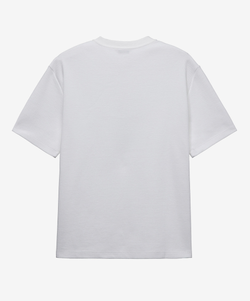 Waffle Henley Neck Daily Short Sleeve T-shirt - 3color