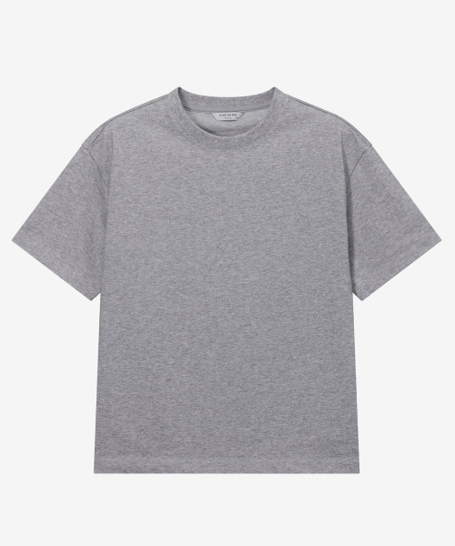 Crop Oversized Fit Daily Short-Sleeved T-shirt - 3color
