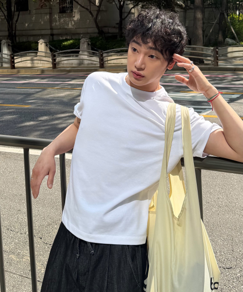 Crop Oversized Fit Daily Short-Sleeved T-shirt - 3color