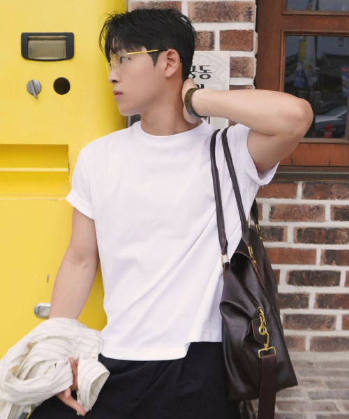 Crop Oversized Fit Daily Short-Sleeved T-shirt - 3color