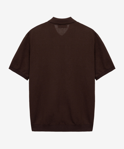 [COUTURE]Linen Blended Semi-Overfit Collar Short Sleeve Cardigan - 2color