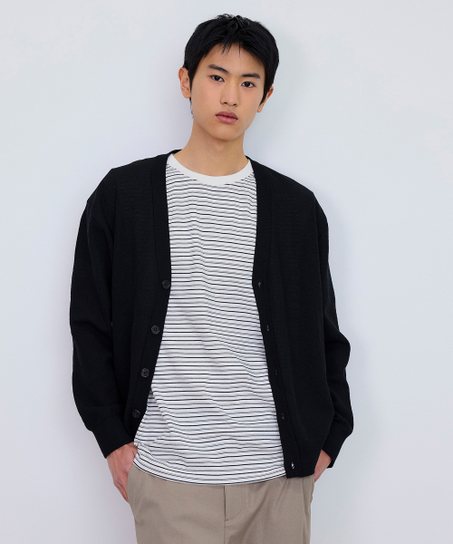 [COUTURE]linen blend overfit cardigan - 3color