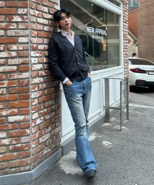[COUTURE]linen blend overfit cardigan - 3color
