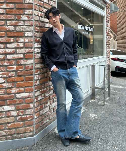 [COUTURE]linen blend overfit cardigan - 3color
