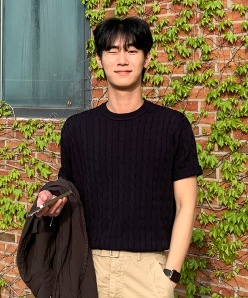 [SET][ON][Choose Collar Round] Linen Like Cable Oversized Fit Short Sleeve Knitwear - 6color