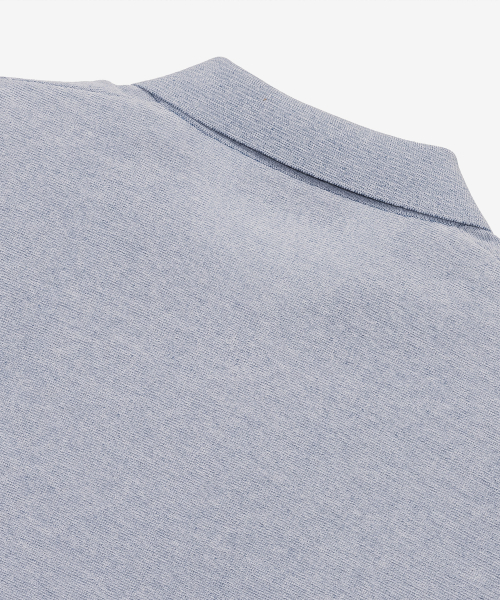 Double excellent collar short-sleeved knitwear