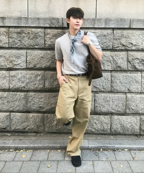 Washable Linen Like Round Short Sleeve Knitwear - 2 color