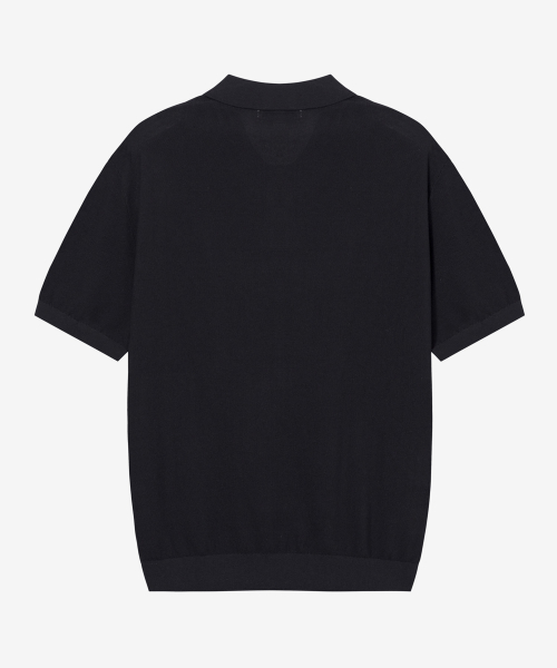 Washable Cotton Mixed Collar Short-Sleeved Knitwear - 4color