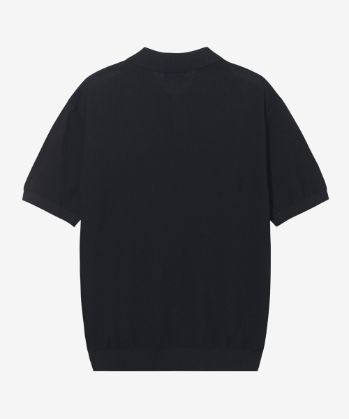 Washable Cotton Mixed Collar Short-Sleeved Knitwear - 4color