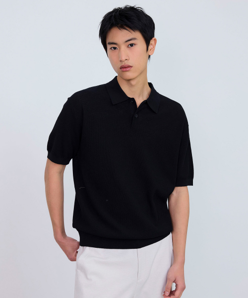 [2PACK]Washable Cotton Mixed Collar Short-Sleeved Knitwear - 4color