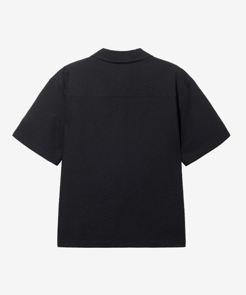 [Air Cool] Two-tone circus pullover semi-overfit short-sleeved shirt - 2color