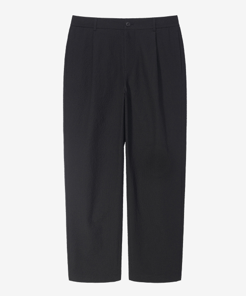 [SET][Air Cool] Two-tone circus pullover semi-overfit short-sleeved setup black