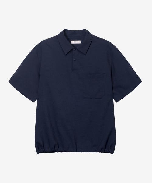 [Air Cool] Mesh Pullover Semi-Over Fit Short-Sleeved Shirt