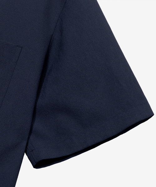 [Air Cool] Mesh Pullover Semi-Over Fit Short-Sleeved Shirt