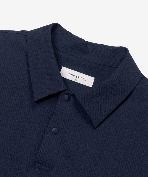 [Air Cool] Mesh Pullover Semi-Over Fit Short-Sleeved Shirt