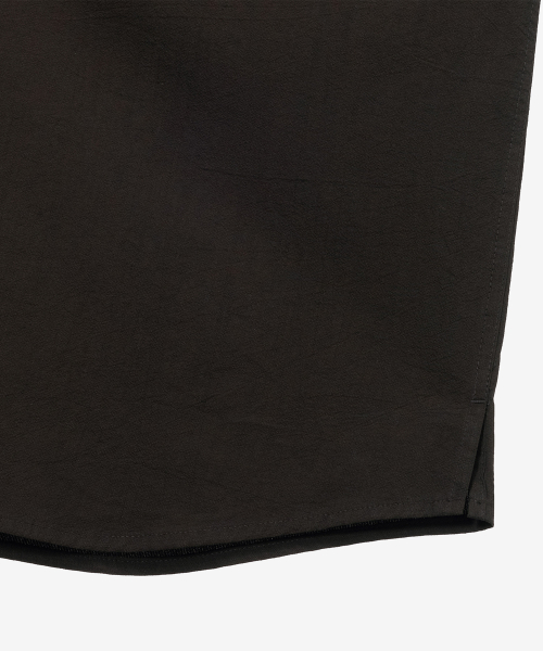 Cool cotton oversized-fit short-sleeved shirt - 2color