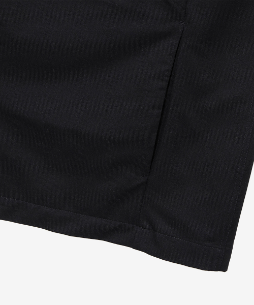 [Air Cool]Mesh Oversized Fit Black Out Pocket Short-Sleeved Shirt