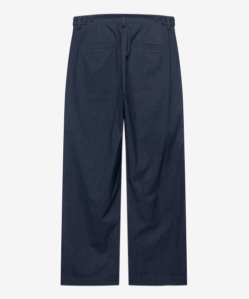 [SET][COUTURE]linen blended denim like overfit short-sleeved shirt set