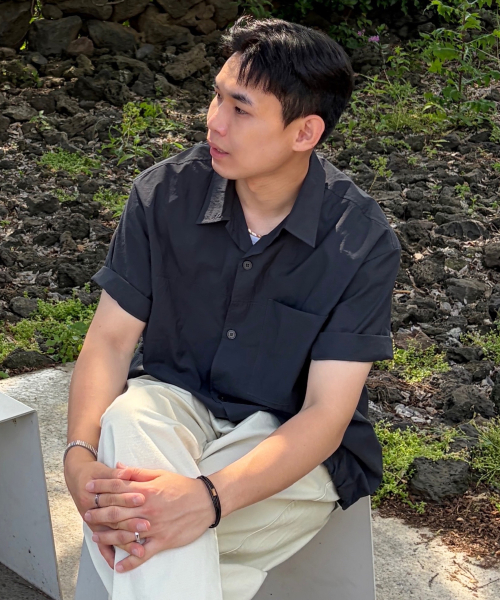 [COUTURE]Nylon Oversized Fit Pocket Short-Sleeved Shirt - 2color