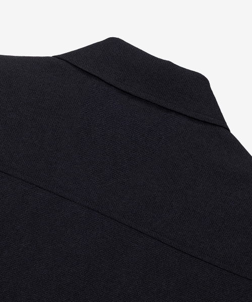 [COUTURE]Waffle tissue pocket semi-overfit short-sleeved shirt