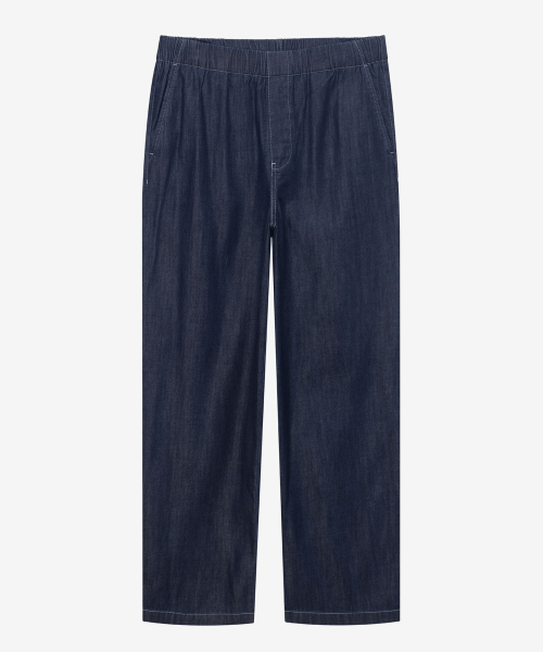 [SET]linen like denim shirt set-up - 3color