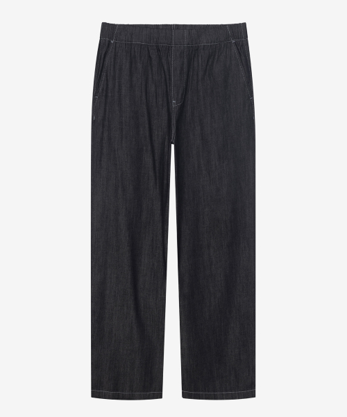 [SET]linen like denim shirt set-up - 3color