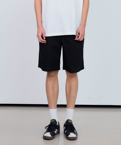[2PACK]Loose fit Full banding chino half pants - 5color