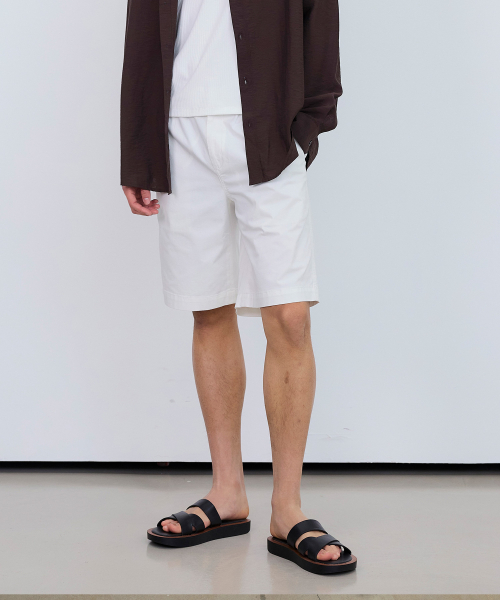 [2PACK]Loose fit Full banding chino half pants - 5color