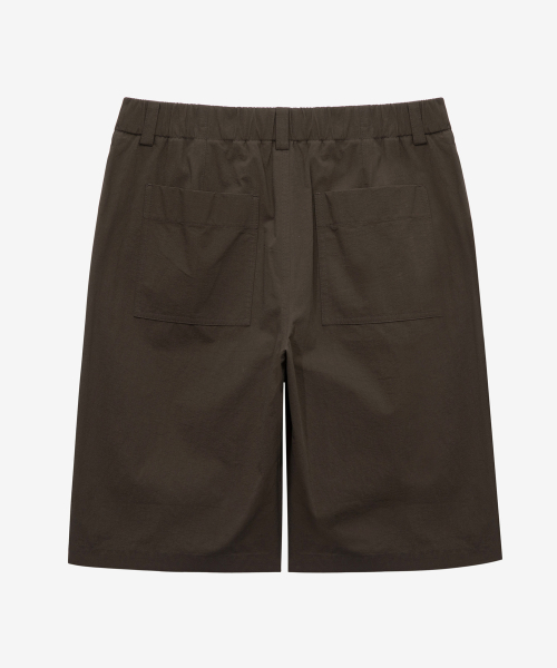 Relaxed fit Cool Cotton Brown Half Pants