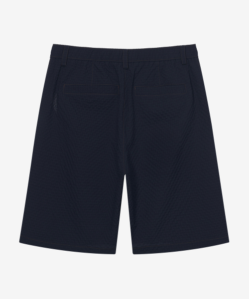 [COUTURE]Relaxed fit Cooler Full banding Navy Half Pants