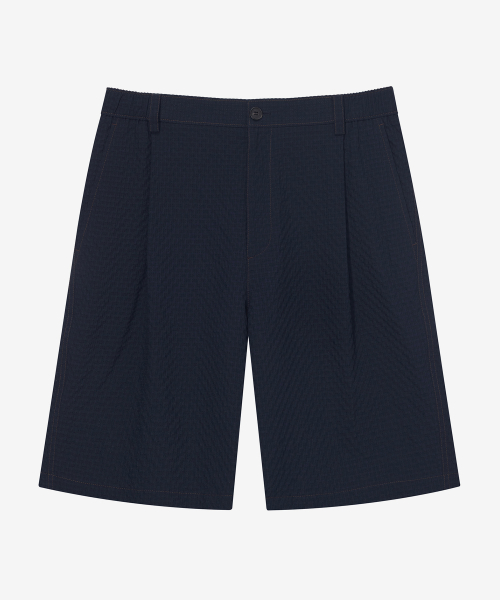 [COUTURE]Relaxed fit Cooler Full banding Navy Half Pants