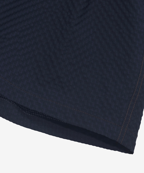 [COUTURE]Relaxed fit Cooler Full banding Navy Half Pants