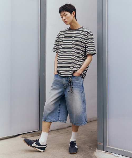 Bermuda Denim Half Pants - 2color