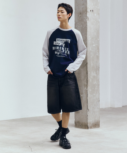 Bermuda Denim Half Pants - 2color