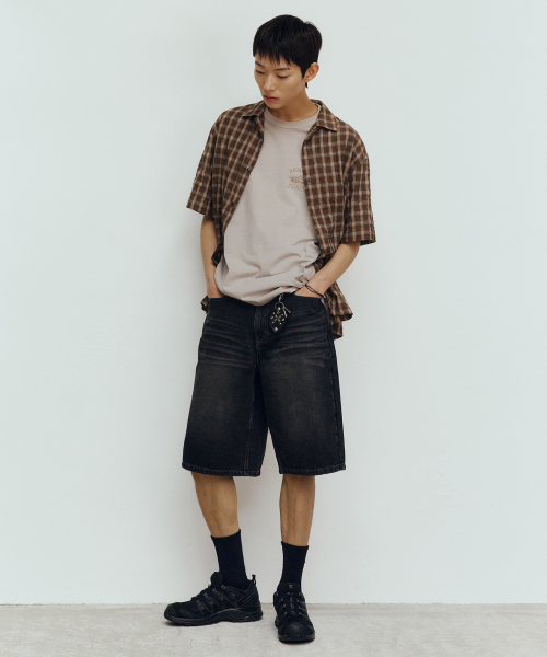 Bermuda Denim Half Pants - 2color