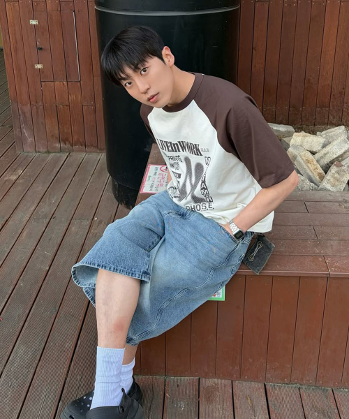 Bermuda Denim Half Pants - 2color