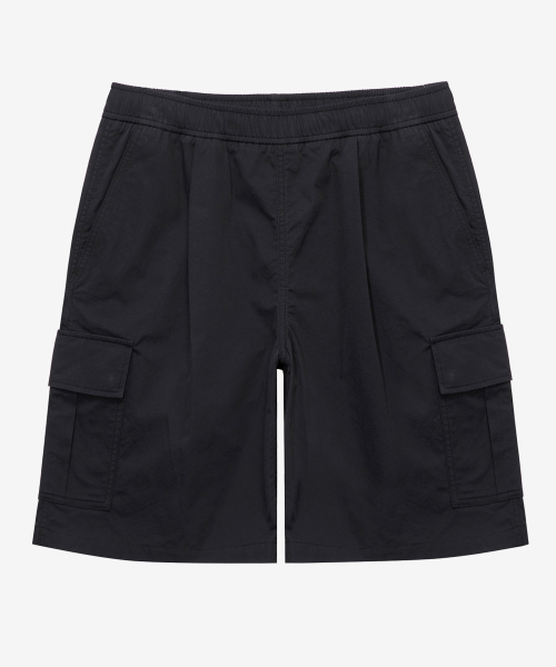 wide one chin cargo half pants - 2color