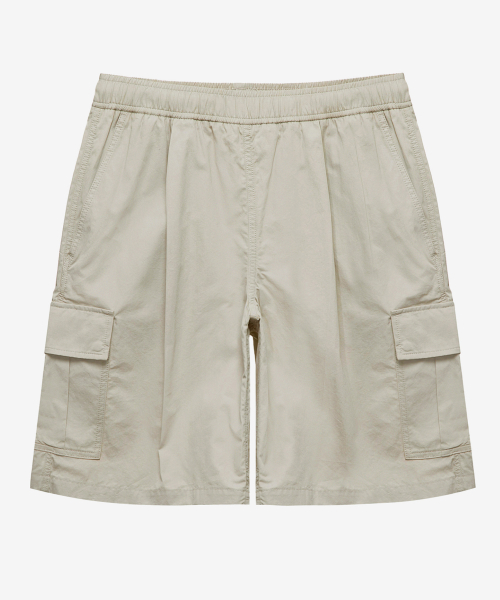 wide one chin cargo half pants - 2color